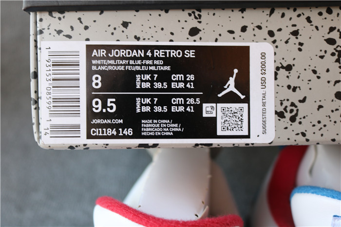 Authentic Air Jordan 4 What The