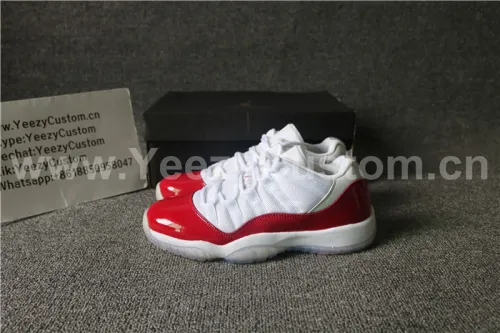 Authentic Air Jordan 11 Low Varsity Red GS