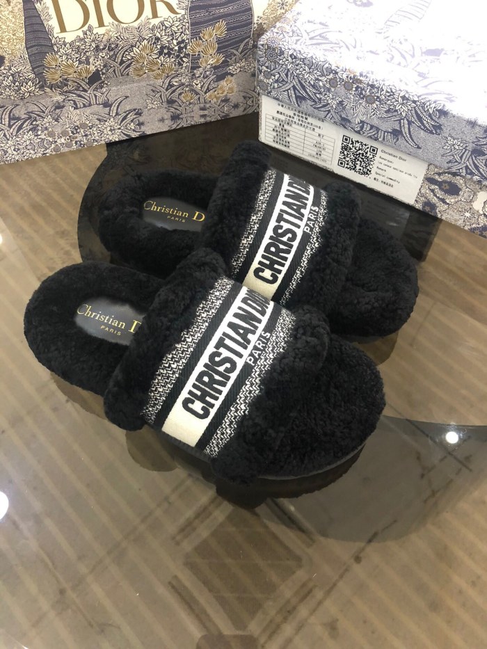 Dior Hairy slippers 007（2021）