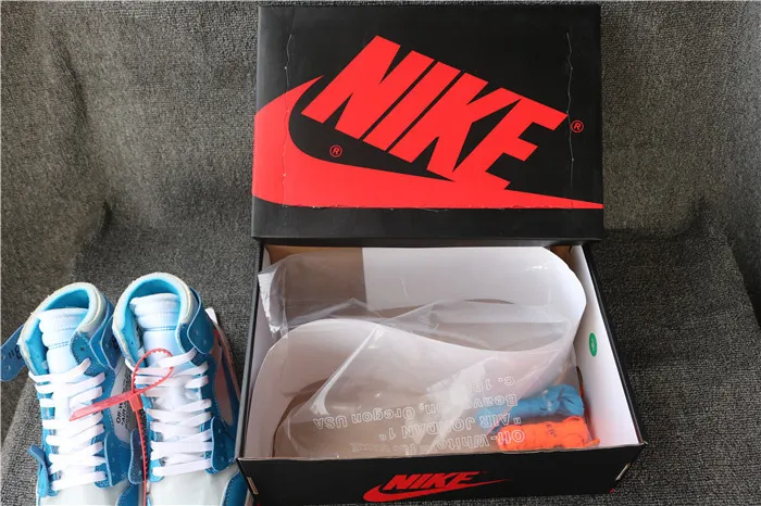 Authentic Air Jordan 1 UNC Off White