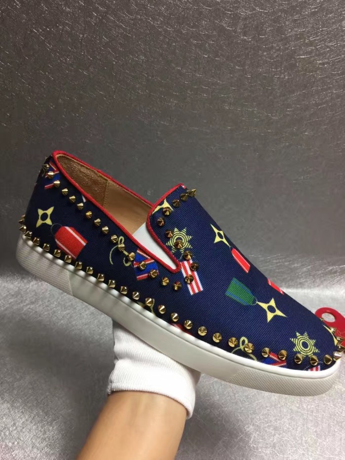 Super High End Christian Louboutin Flat Sneaker Low Top(With Receipt) - 0107