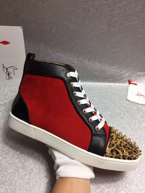 Super High End Christian Louboutin Flat Sneaker High Top(With Receipt) - 0080