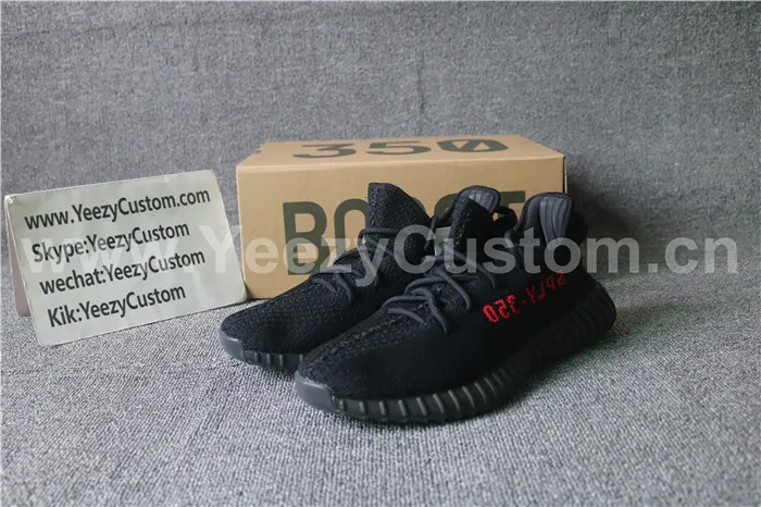 Authentic Adidas Yeezy Boost 350 V2 Black Red