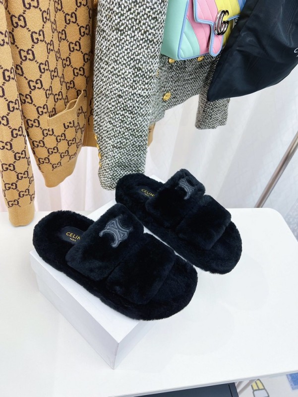 CELINE Hairy slippers 005 (2022)