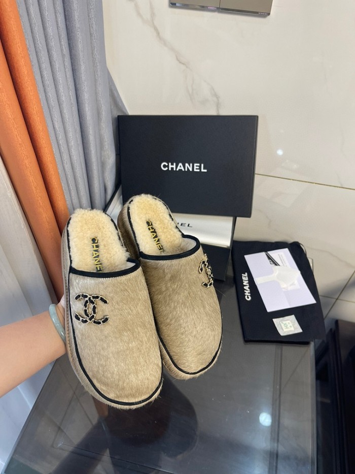 Chanel Hairy slippers 0020 (2022)