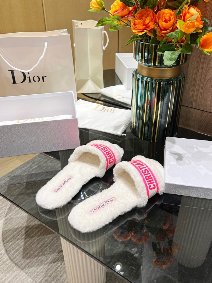 Dior Hairy slippers 003（2022）