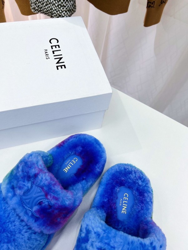 CELINE Hairy slippers 004 (2022)