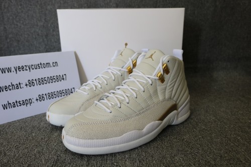 Authentic Air Jordan 12 White OVO