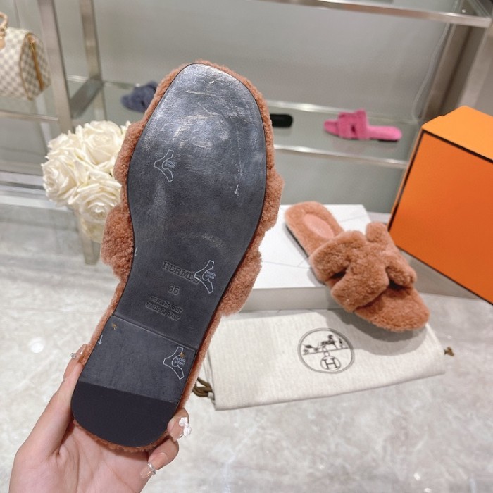 Hermes Hairy slippers 005 (2022)