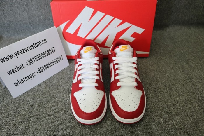 Authentic Nike Dunk Low Gym Red