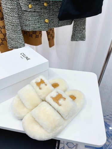 CELINE Hairy slippers 001 (2022)