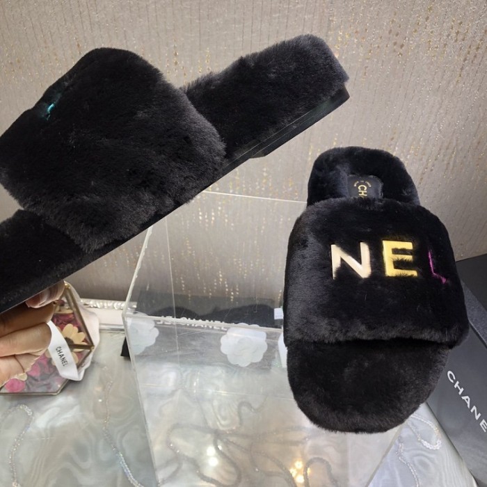 Chanel Hairy slippers 0016 (2022)