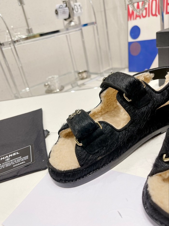 Chanel Hairy slippers 0021 (2022)