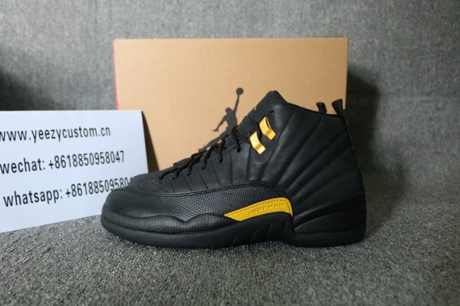 Authentic Air Jordan 12 Black Taxi