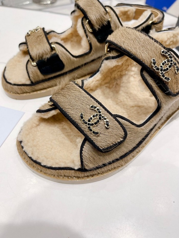 Chanel Hairy slippers 0023 (2022)