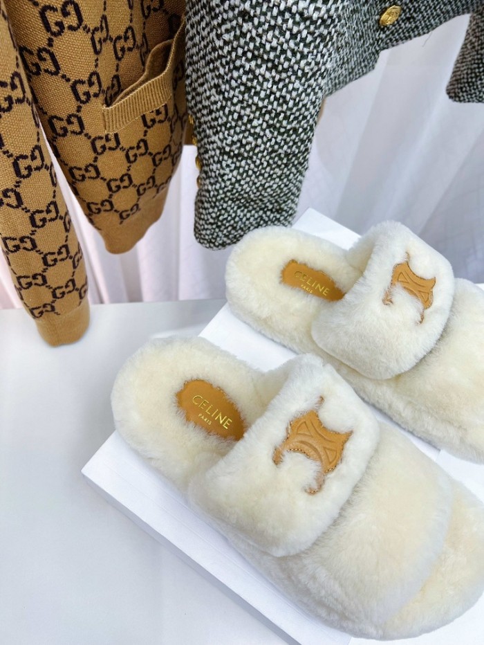 CELINE Hairy slippers 001 (2022)