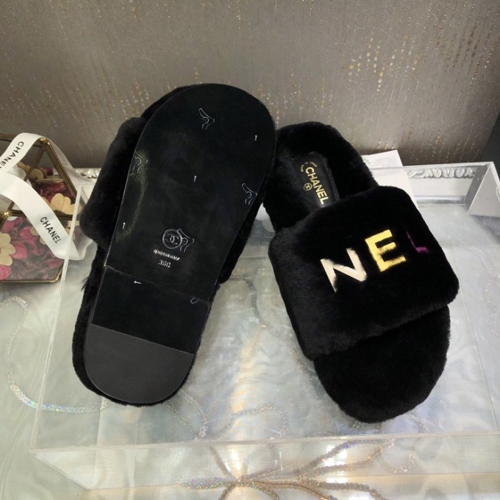 Chanel Hairy slippers 0016 (2022)