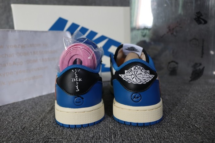 Travis Scott X Fragment X Air Jordan 1 Low OG GS