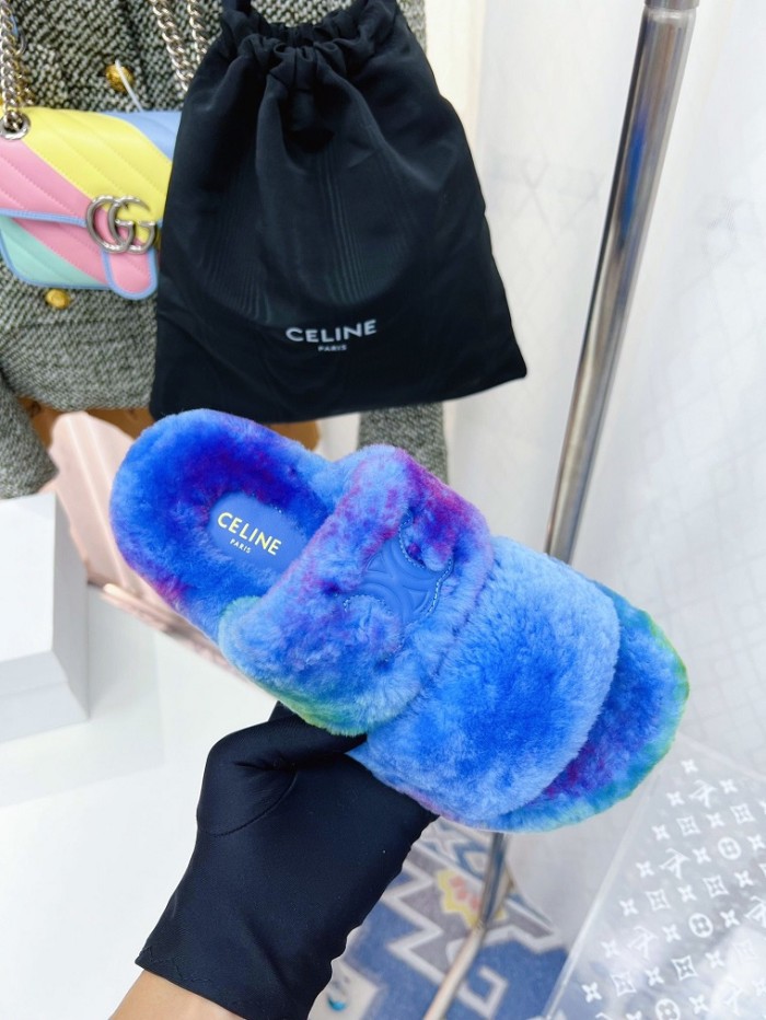 CELINE Hairy slippers 004 (2022)