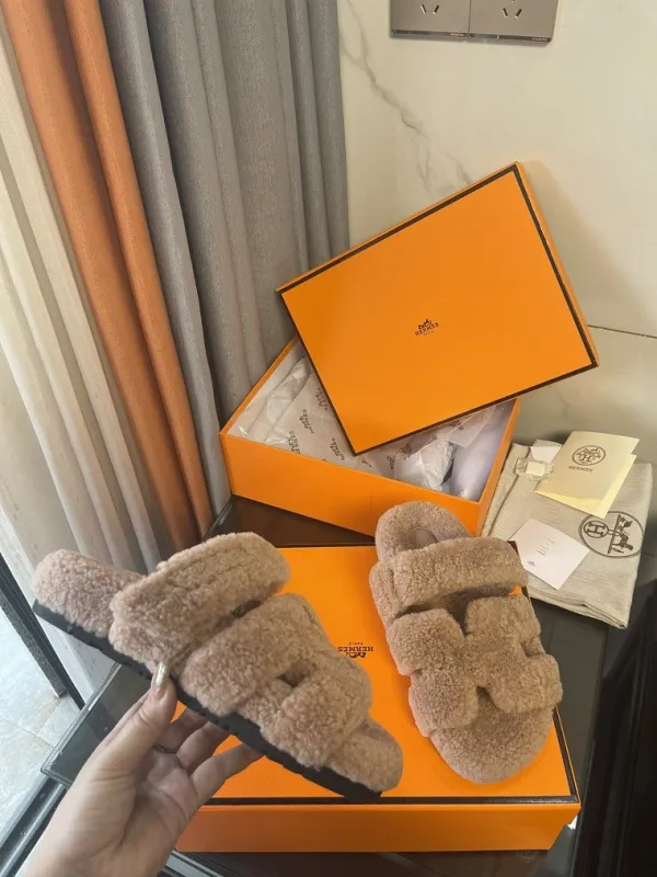 Hermes Hairy slippers 0012 (2022)