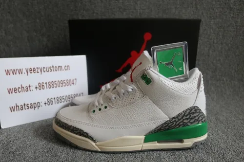 Authentic Air Jordan 3 Retro Lucky Green 