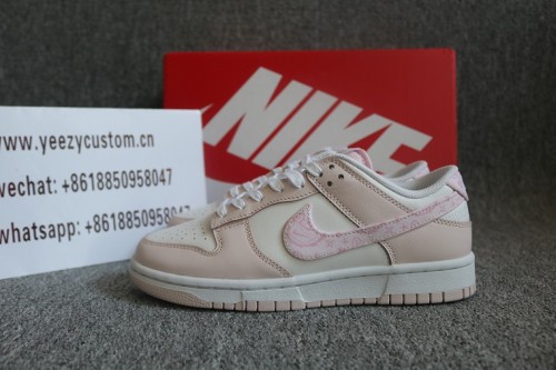 Authentic Nike SB Dunk Low Pink Paisley