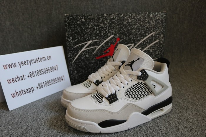 Authentic Air Jordan 4 MilitaryBlack