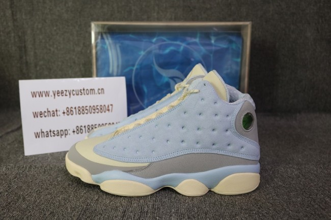 Authentic SoleFly x Air Jordan 13 Celestine Blue