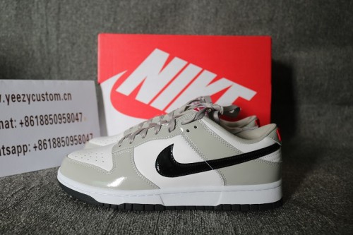 Authentic Nike SB Dunk Low Light Iron Ore Black White