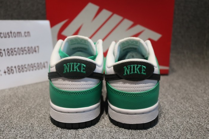 Authentic Nike Dunk Low White Green Black