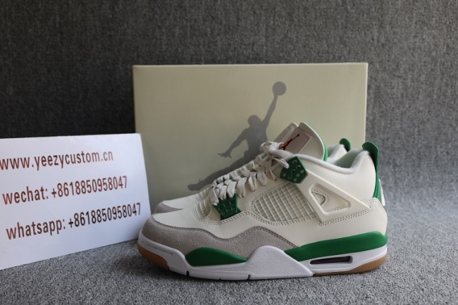 Authentic Nike SB X Air Jordan 4 Pine Green