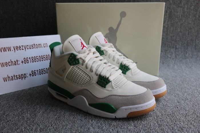 Authentic Nike SB X Air Jordan 4 Pine Green