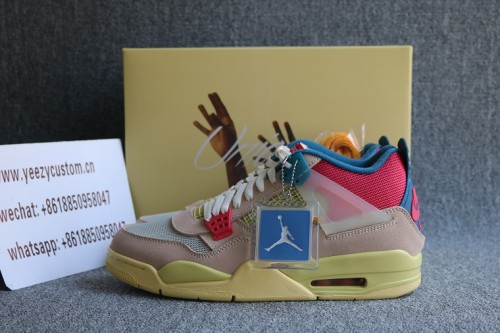 Authentic Union X Air Jordan 4 Guava Ice