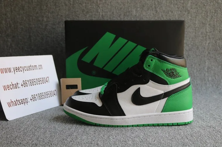 Authentic Air Jordan 1 High OG Lucky Green