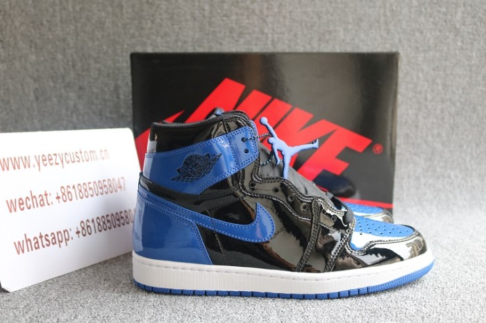 Authentic Air Jordan 1 High OG “Patent Royal”