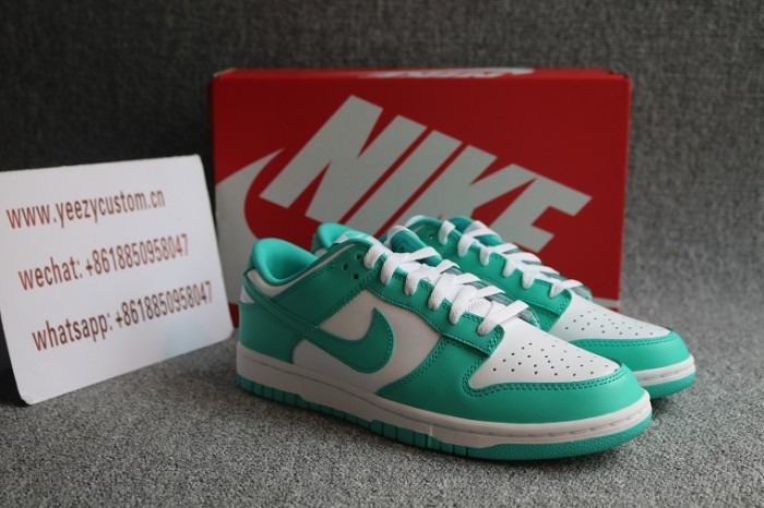 Authentic Nike Dunk Low Green Glow