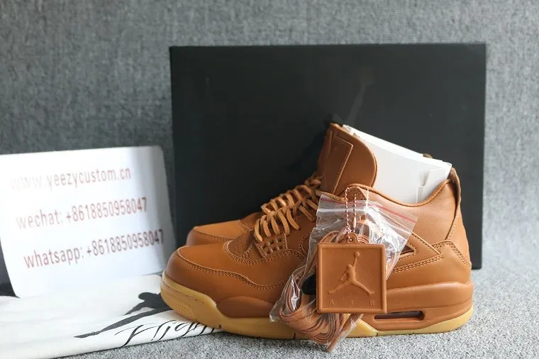 Authentic Air Jordan 4 Premium Wheat 