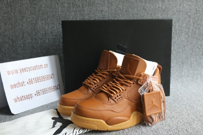 Authentic Air Jordan 4 Premium Wheat 