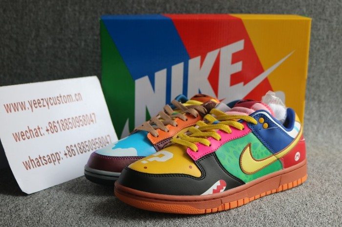 Authentic Nike Dunk Low What The Super Mario 