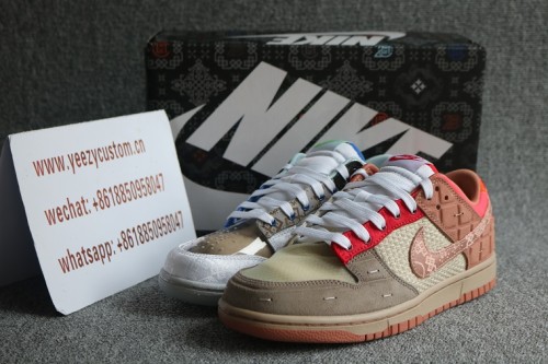 Authentic Clot X Nike Dunk Low What The