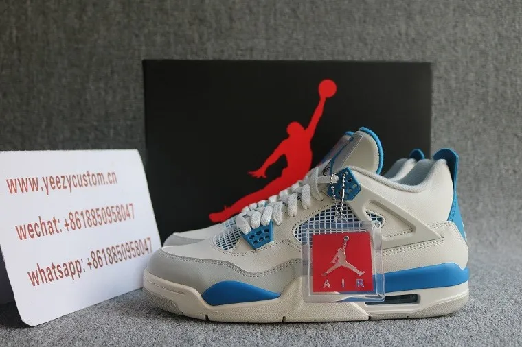 Authentic Air Jordan 4 Military Blue