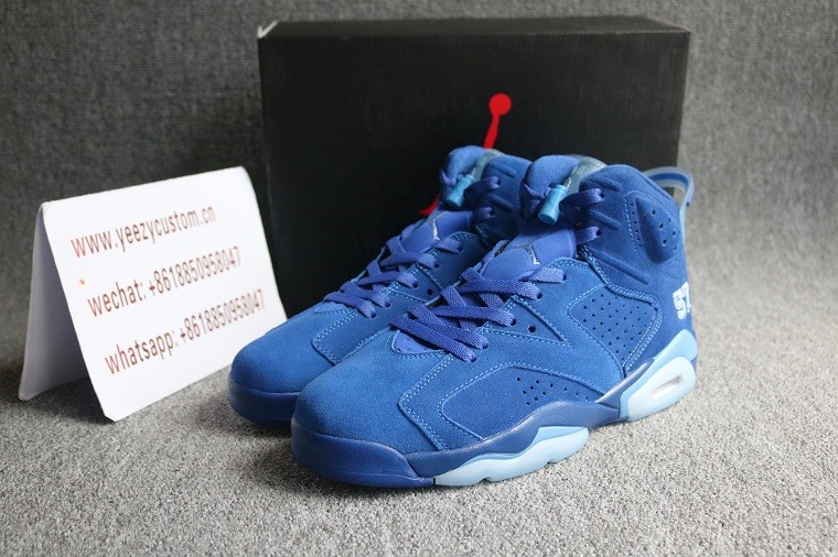Authentic Air Jordan 6 Retro UNC PE Navy