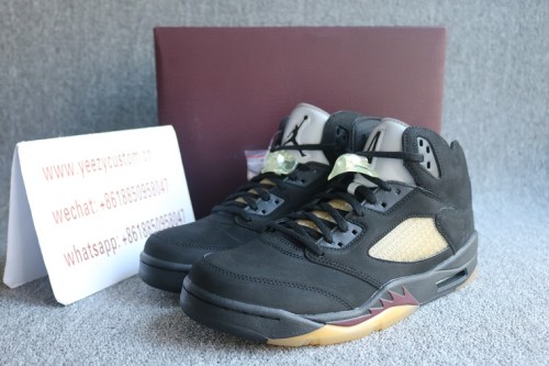 Authentic A Ma Maniére x Air Jordan 5 Retro 'Black'