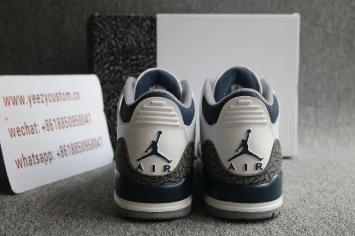 Authentic Air Jordan 3 Retro Midnight Navy 