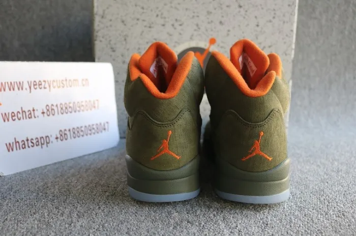 Authentic Air Jordan 5 Olive 2024