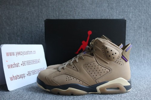 Authentic Air Jordan 6 WMNS Gore-Tex Brown Kelp