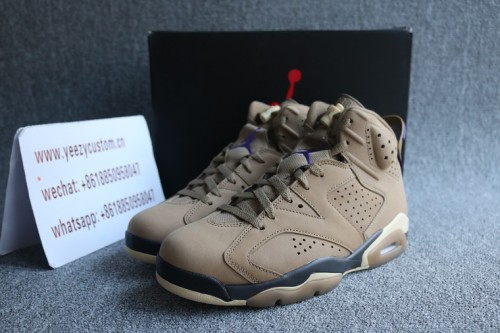 Authentic Air Jordan 6 WMNS Gore-Tex Brown Kelp