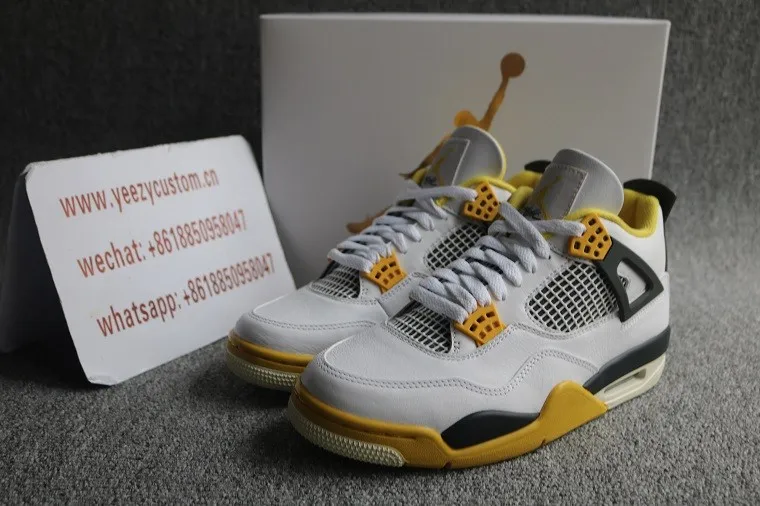 Authentic Air Jordan 4 “VIVID SULFUR” WMNS