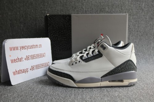 Authentic Air Jordan Retro 3 Cement Grey 