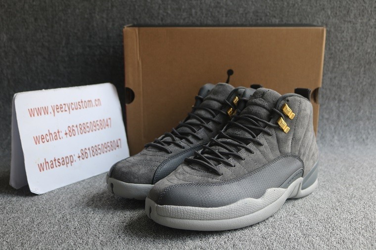 Authentic Air Jordan 12 Dark Grey 